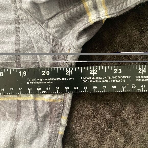 AMERICAN EAGLE OUTFITTERS BLUE FLANNEL PLAID BUTTON UP SHIRT MENS SZ M - Picture 4 of 6